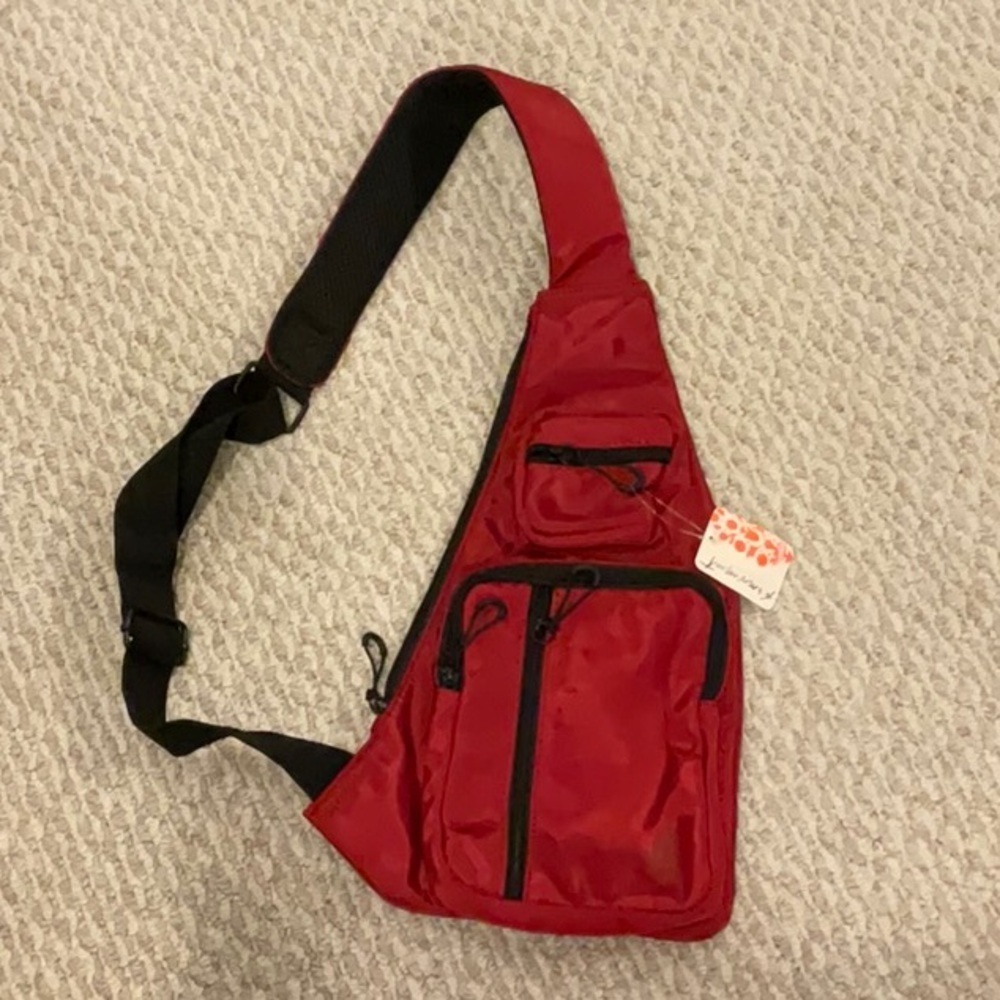 Sleek Red Belt Bag free people